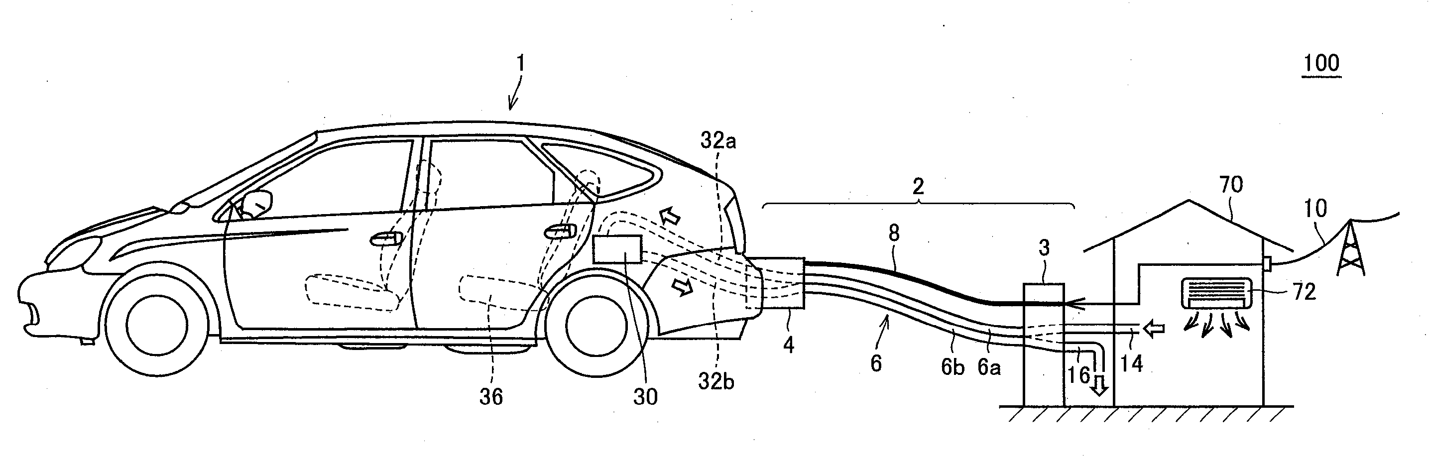 Electric vehicle and vehicle charging system