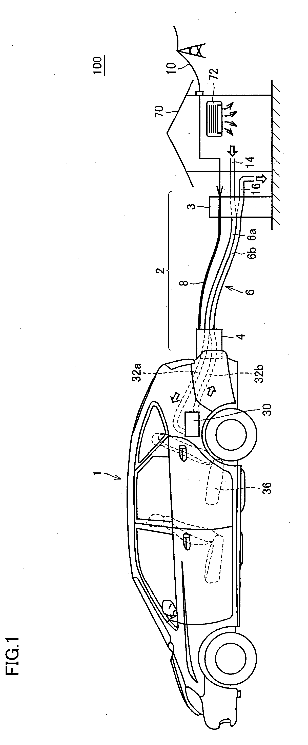 Electric vehicle and vehicle charging system