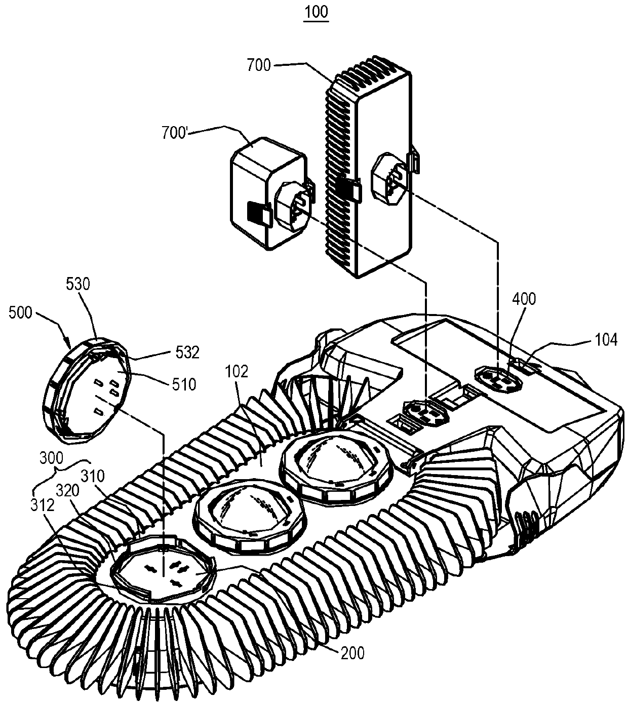 Light-emitting diode lamp structure