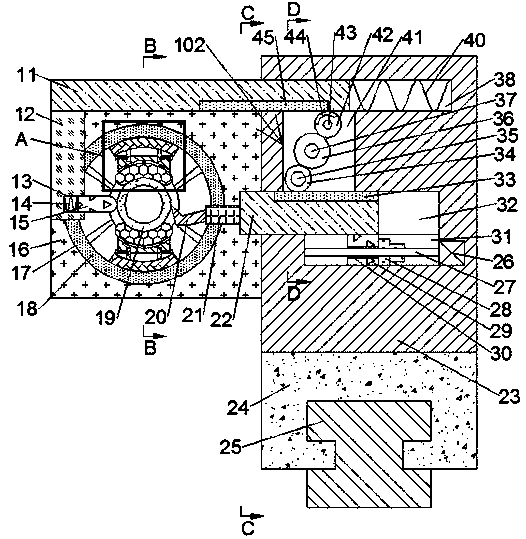 Lathe machining cutting device for hollow slender shaft