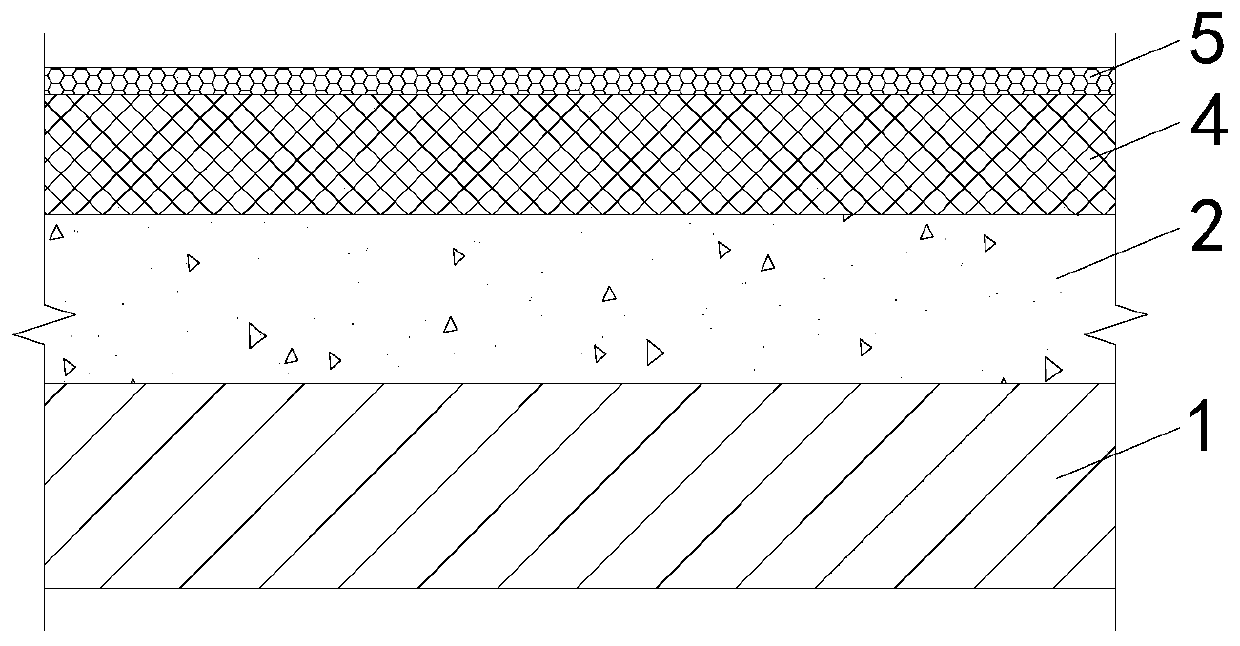 Repair method for local crack of hardened floor