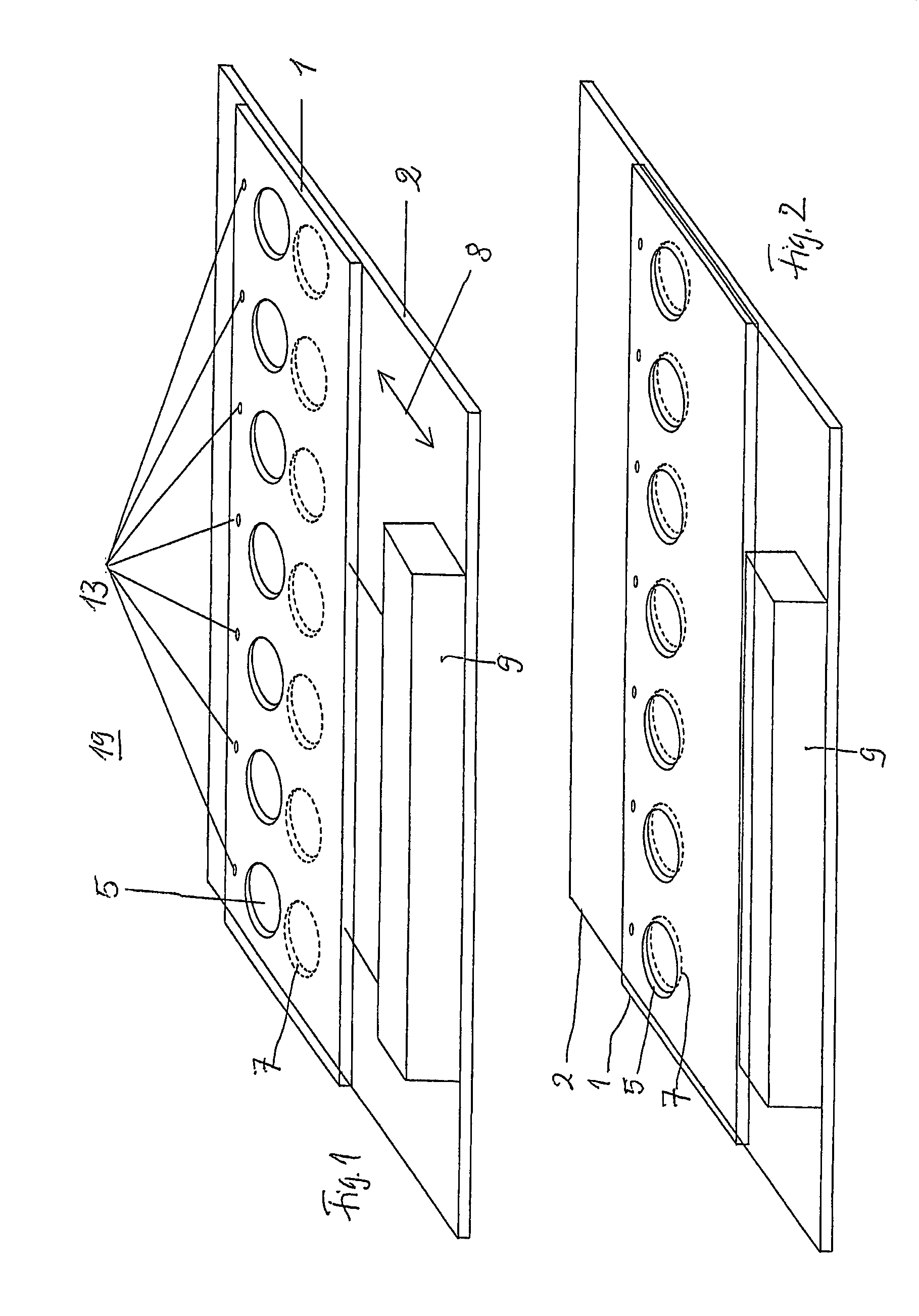 Device for individual packing of tablets according to a multi-dose system