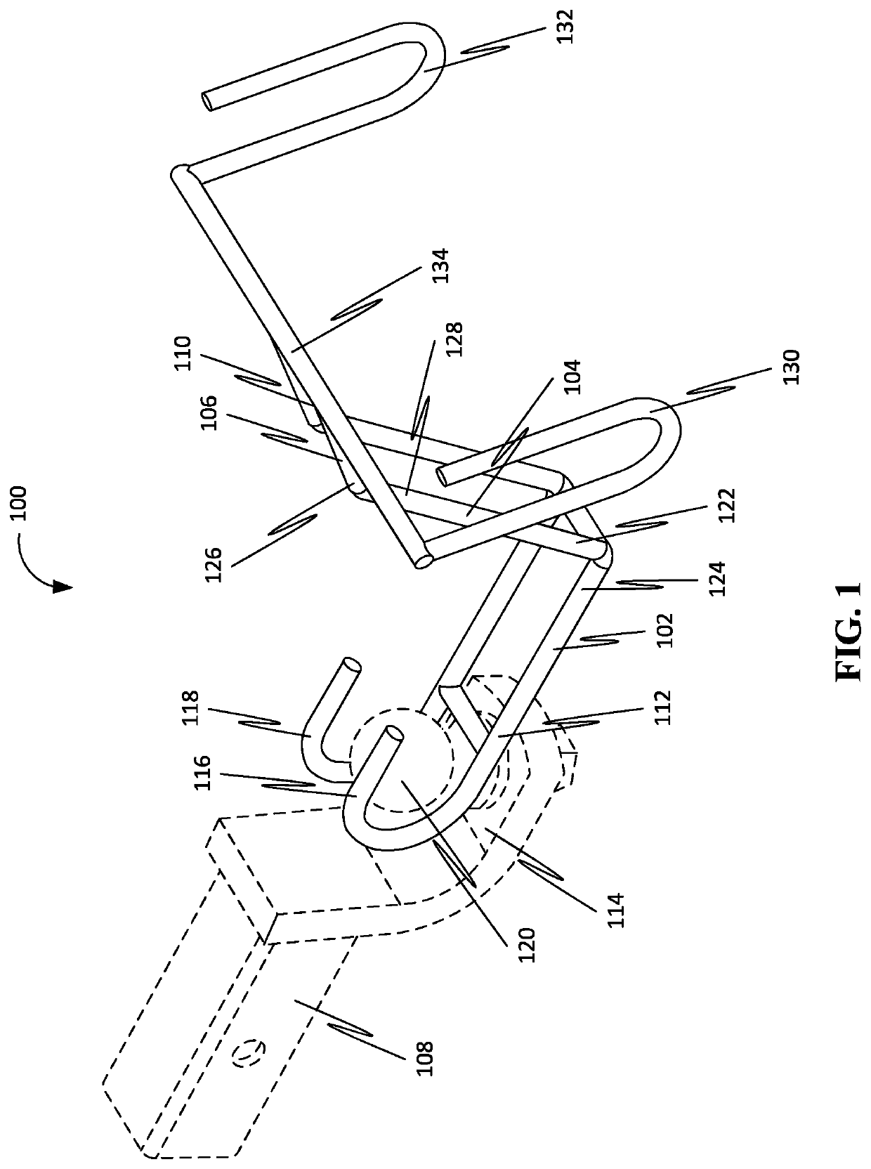 Container hitch for facilitating detachably attaching of a container to a vehicle