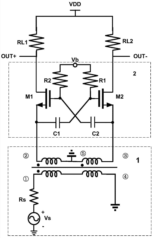 Low-power low-noise amplifier utilizing positive feedback technique and active transconductance enhancement technique