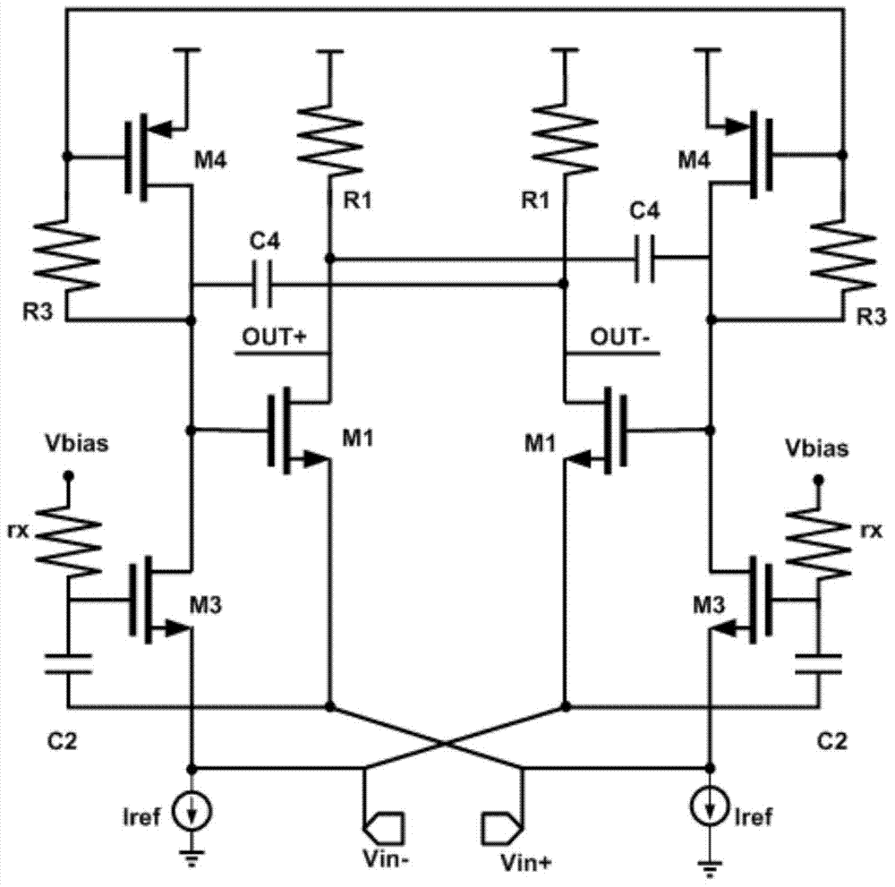 Low-power low-noise amplifier utilizing positive feedback technique and active transconductance enhancement technique