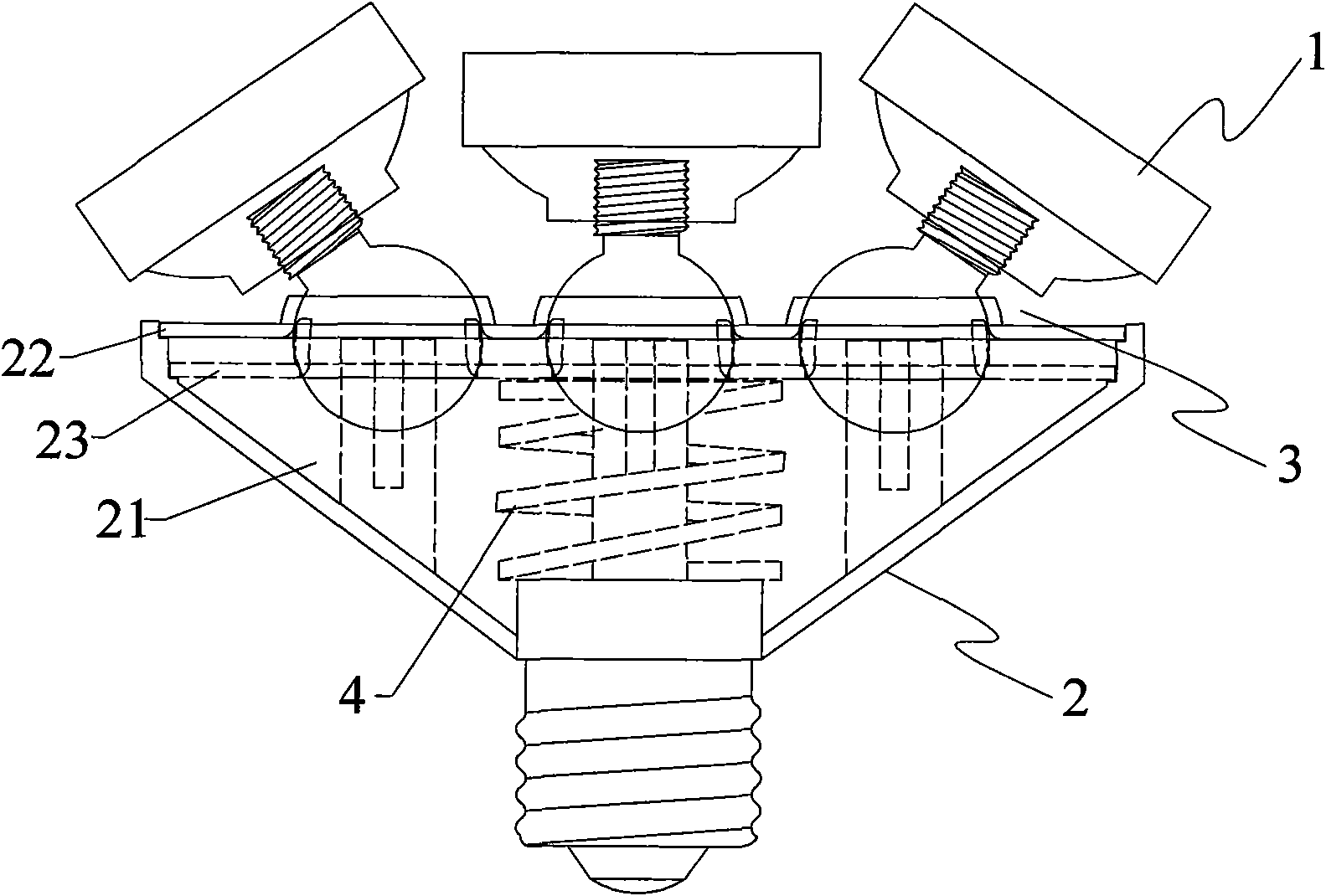 Novel lamp base device