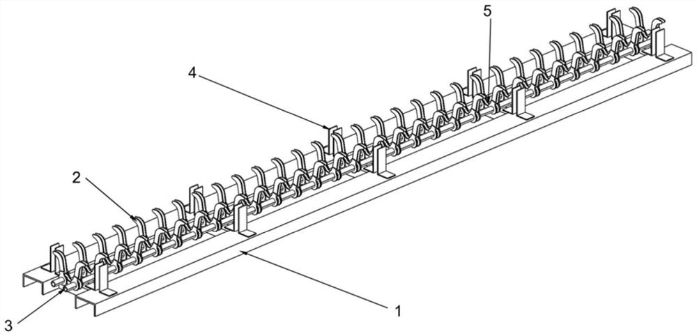 Integrated beam component prefabricated reinforcement framework production and formwork connection auxiliary tool