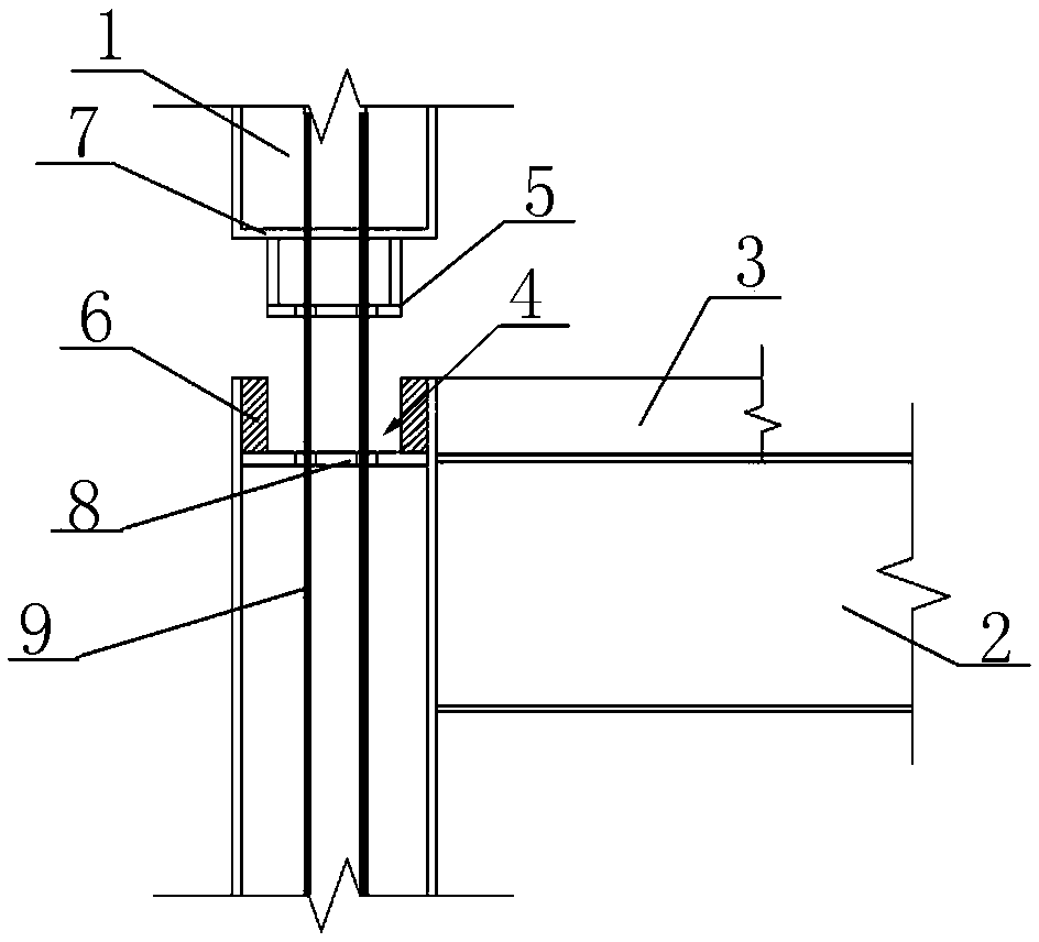 Prestress column tenon connection steel structure system and design method thereof