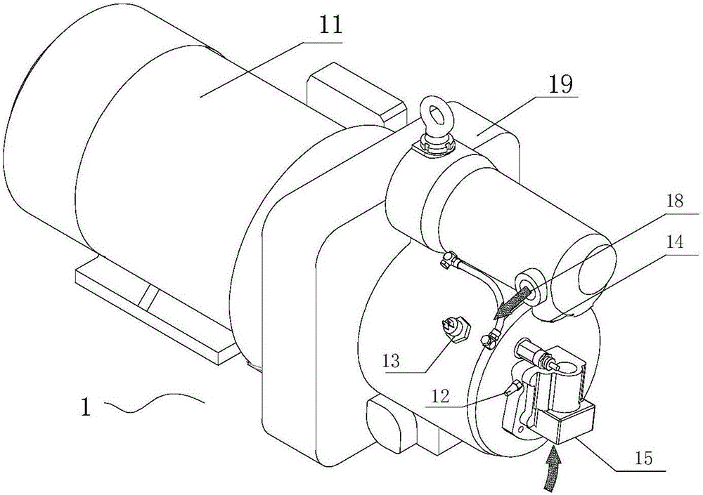 A test system and test method for a vehicle-mounted sliding vane air compressor