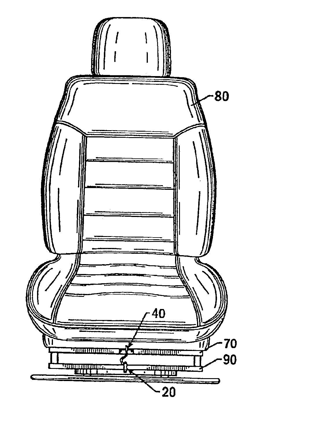 Locking mechanism for glider chairs in recreational vehicles