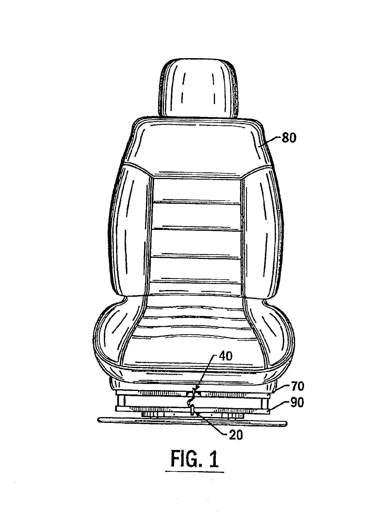 Locking mechanism for glider chairs in recreational vehicles