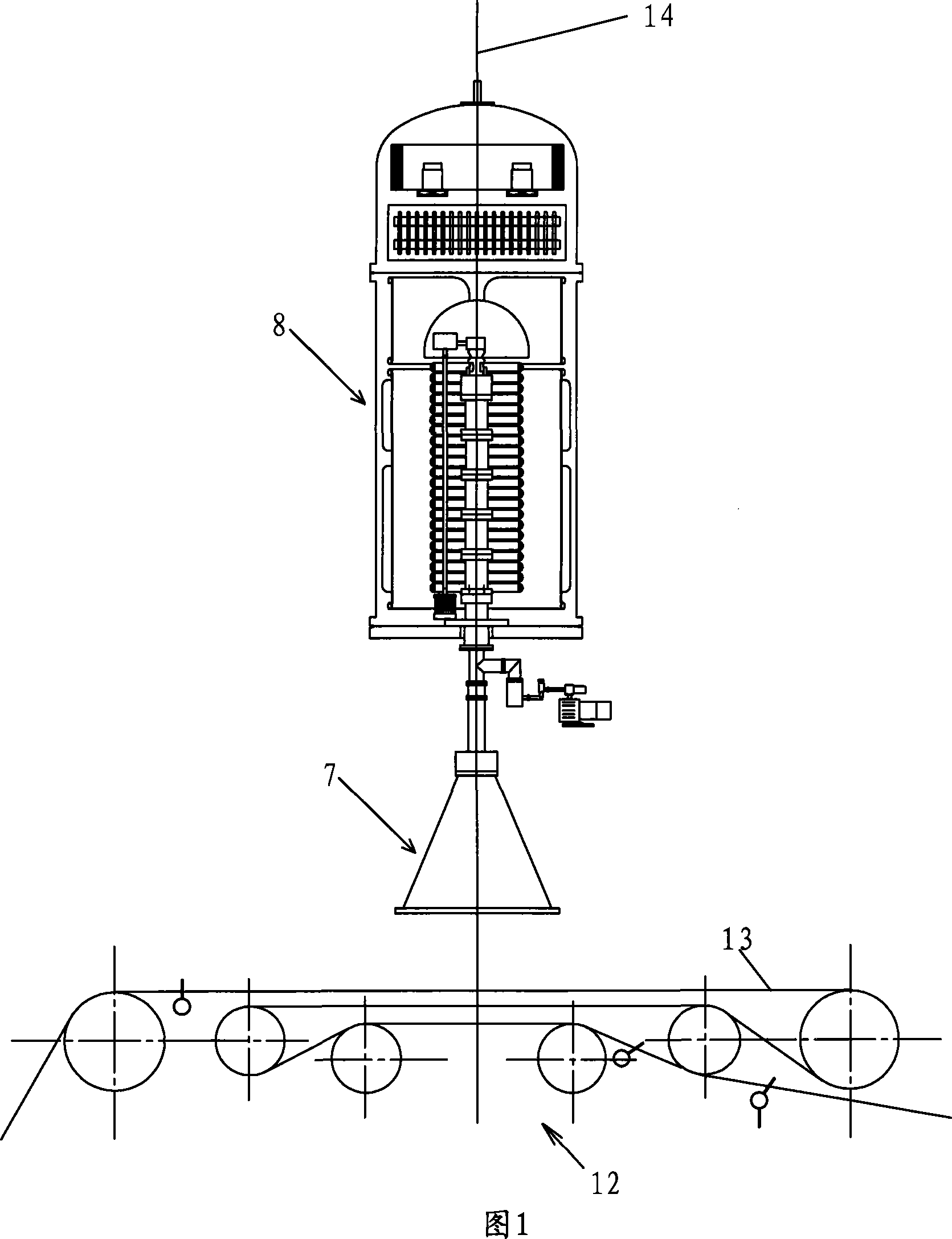 Method for transporting irradiation object and irradiation device of electron accelerator