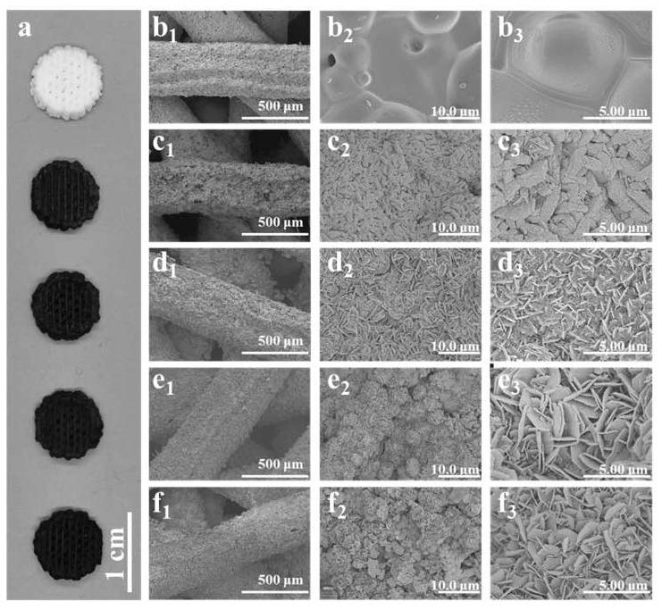 Biological ceramic scaffold with micro-nano structure on surface and preparation method and application thereof