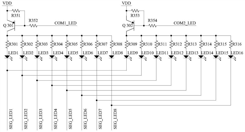 LED control method and system, cooking appliance