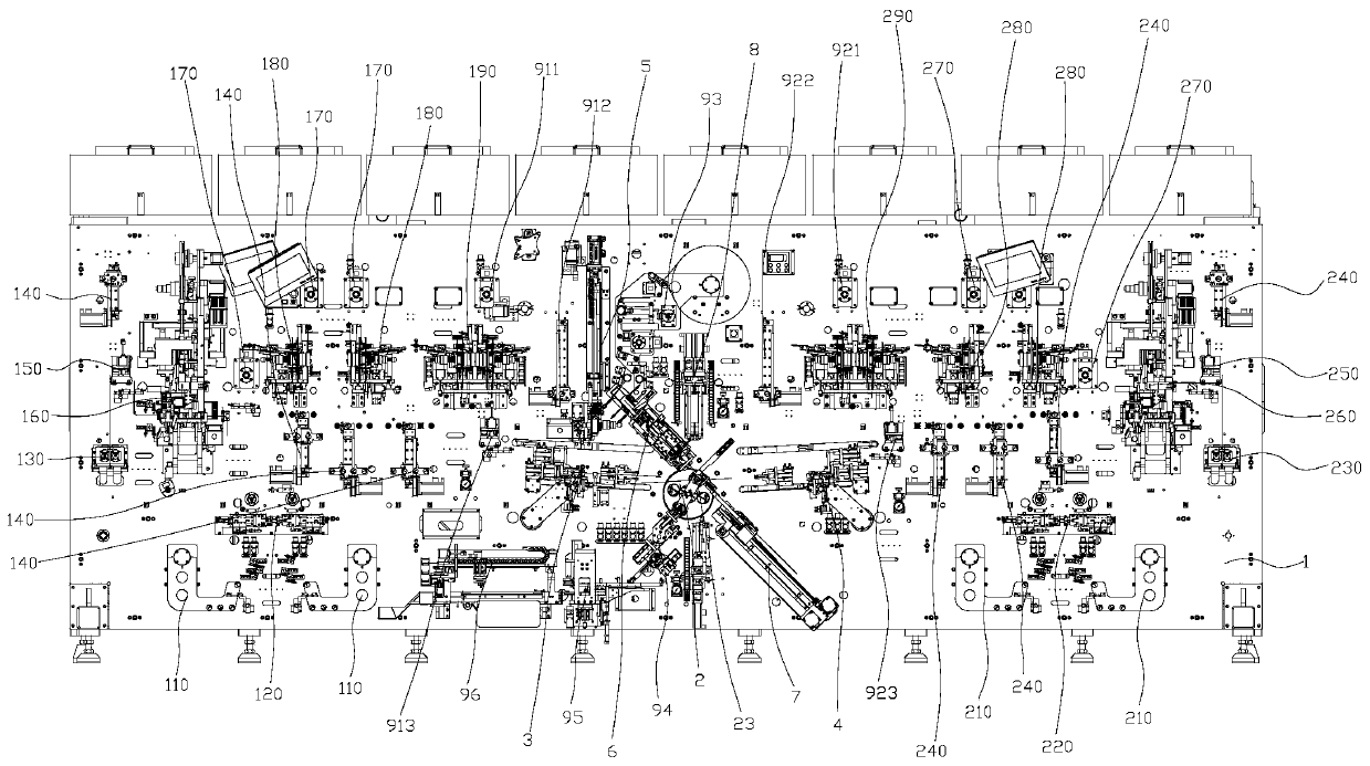 Piece producing and winding integrated device