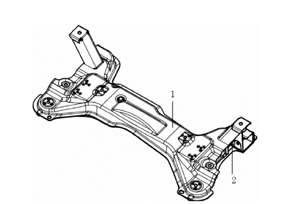 Auxiliary frame mechanism of automobile
