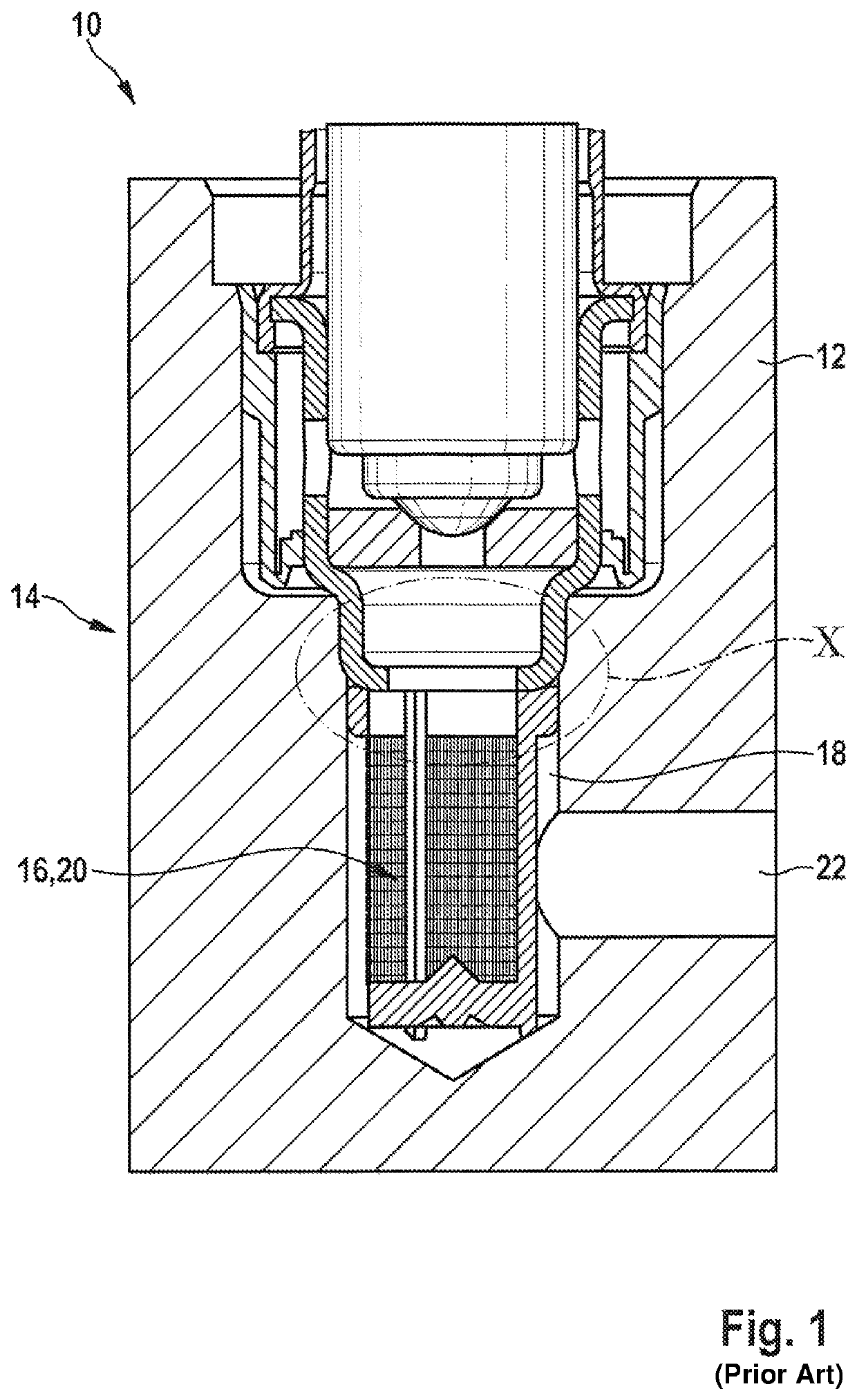 Pressure medium unit, in particular for setting and/or regulating a brake pressure in a vehicle brake system having electronic slip regulation, and cap-shaped filter element