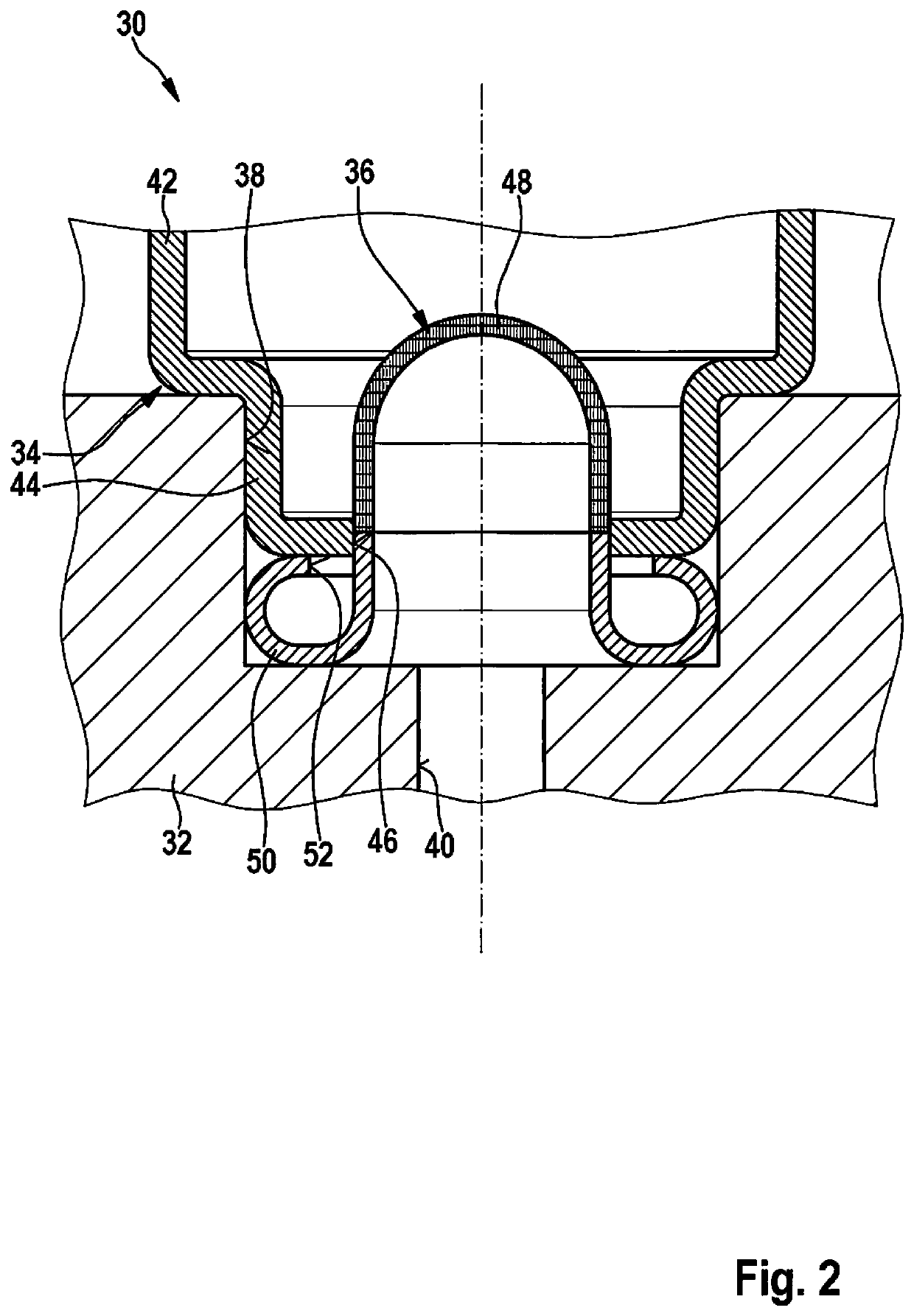 Pressure medium unit, in particular for setting and/or regulating a brake pressure in a vehicle brake system having electronic slip regulation, and cap-shaped filter element