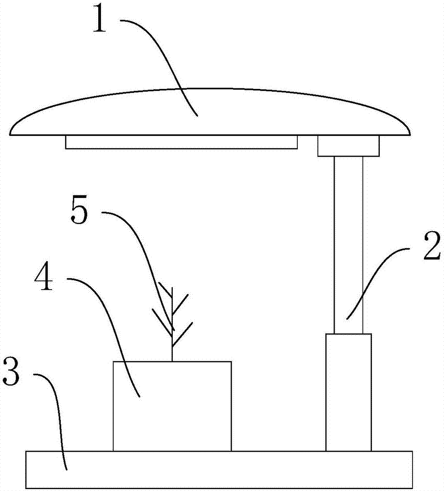 Magnetic suspension technique based plant lighting device