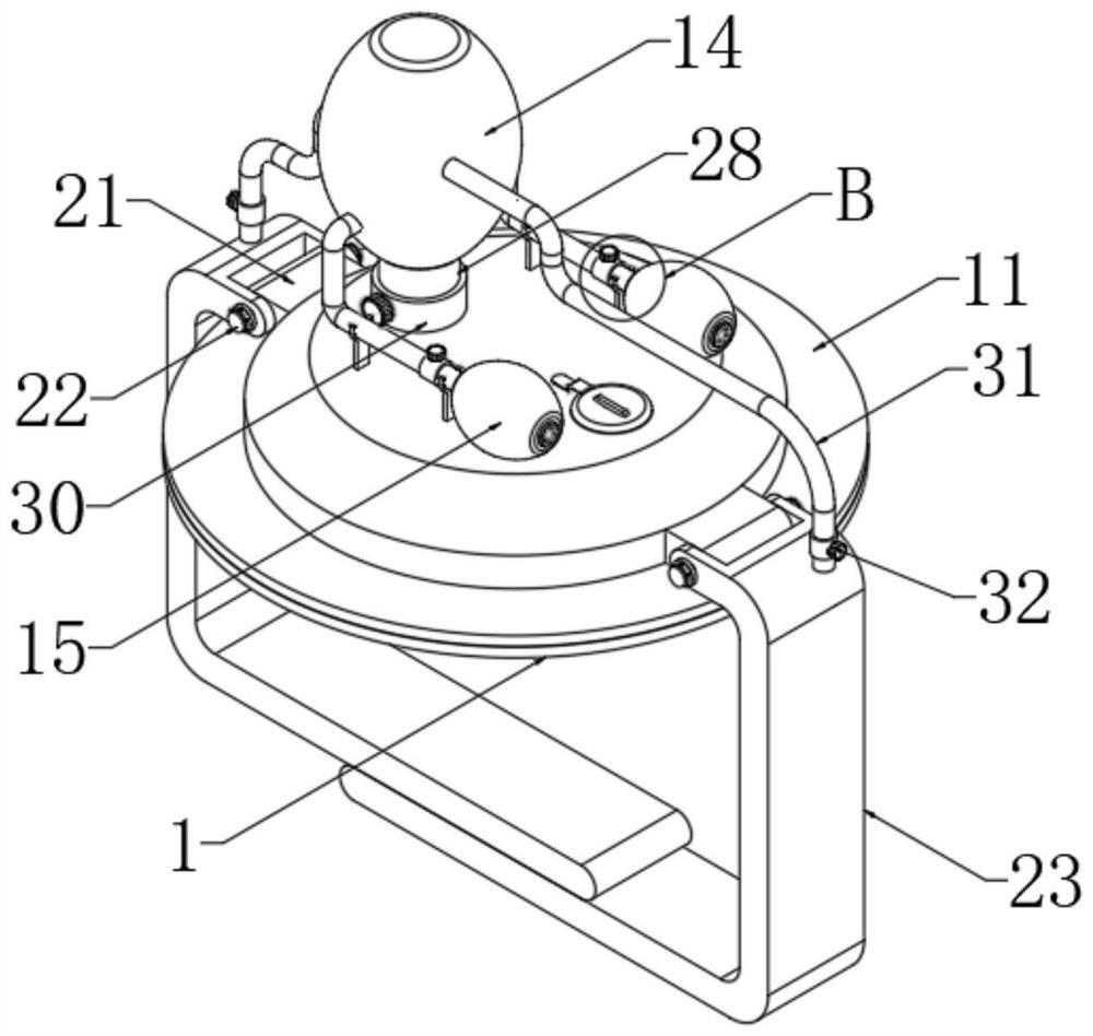 Surgical wound hemostasis nursing device for department of cardiology