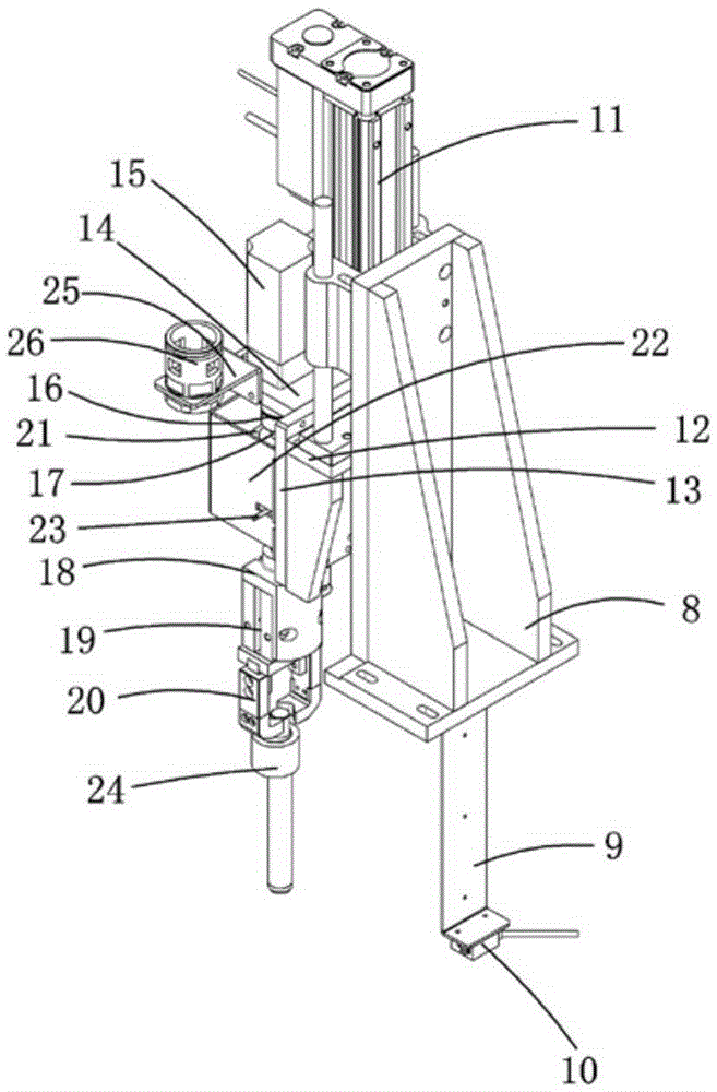 A fully automatic online product refueling mechanism