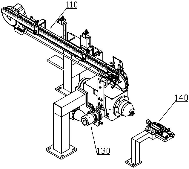 Loading method and mechanism for high-speed grinding machine for valve rod machining