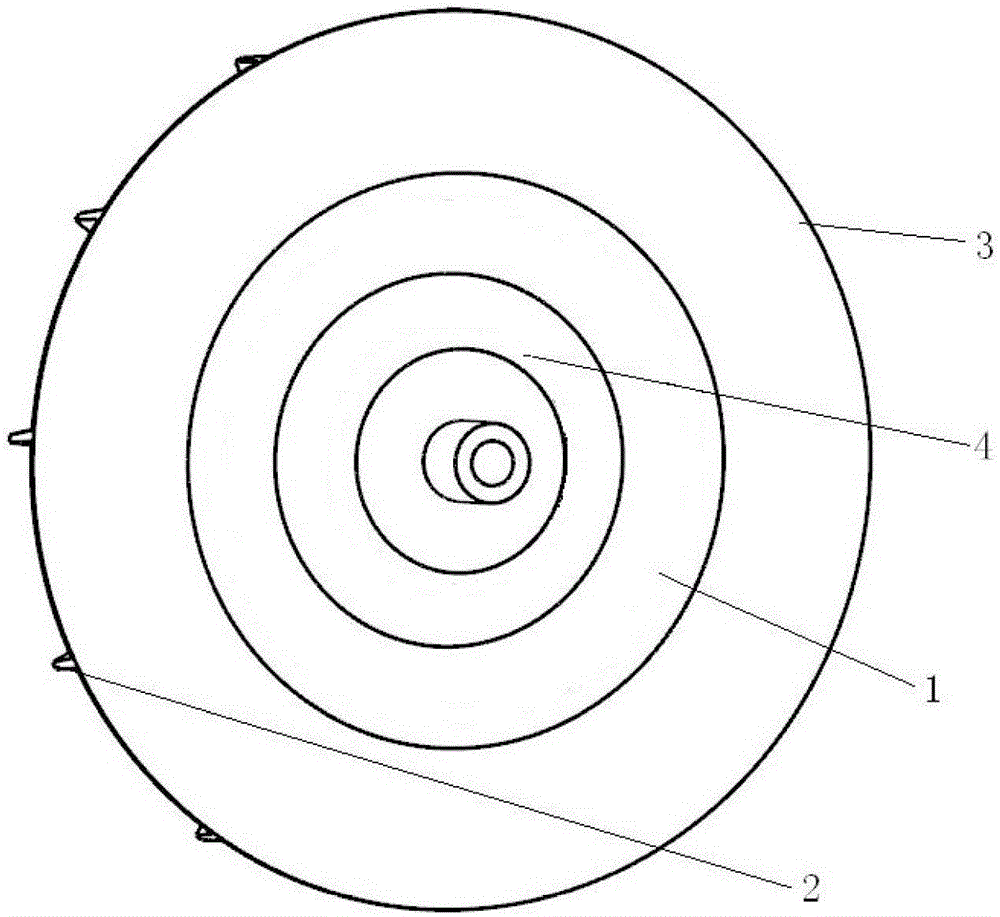 Centripetal impeller of a gas turbine engine