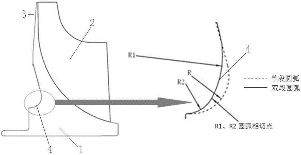 Centripetal impeller of a gas turbine engine