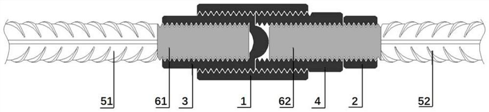 Steel bar sleeve joint and construction method thereof