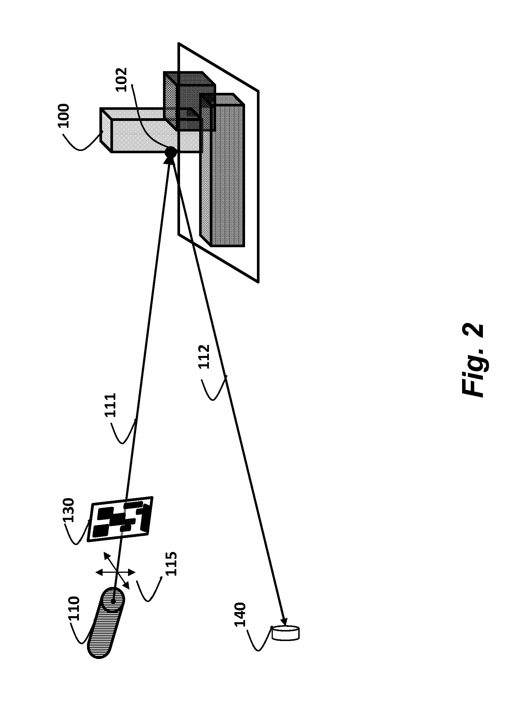 Depth Sensing Using Optical Pulses and Fixed Coded Aperature