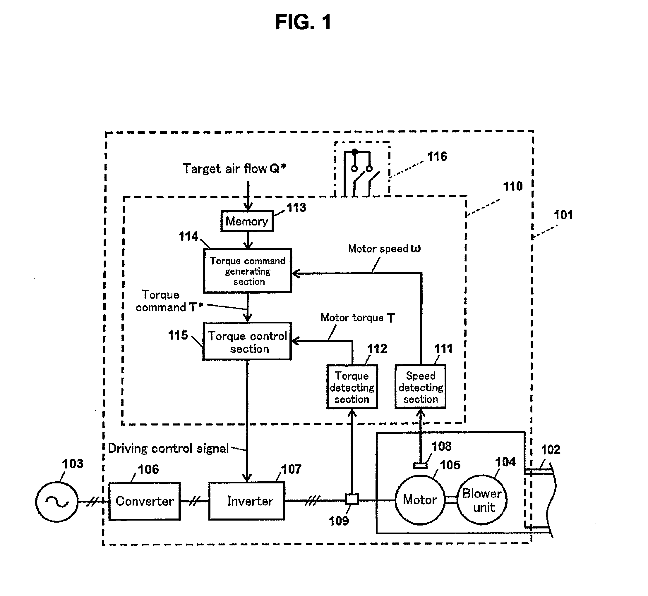 Motor control device, motor control method, and blower apparatus