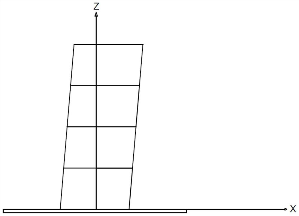 Earthquake damage structure interlayer residual deformation detection method based on unmanned aerial vehicle camera shooting