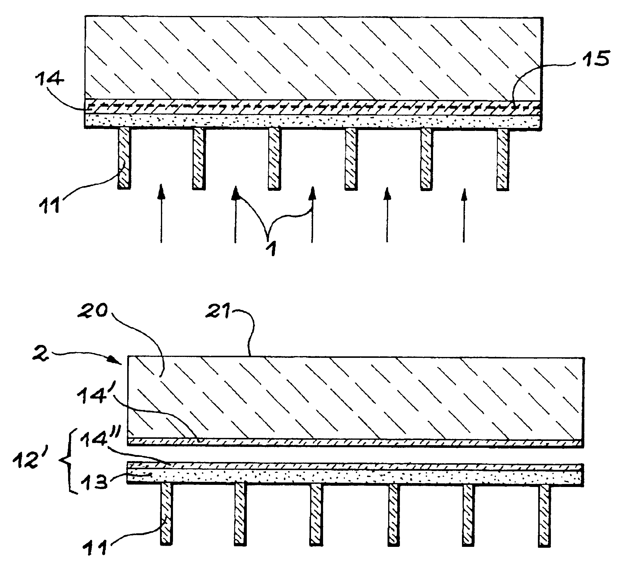 Method for producing a thin film comprising introduction of gaseous species
