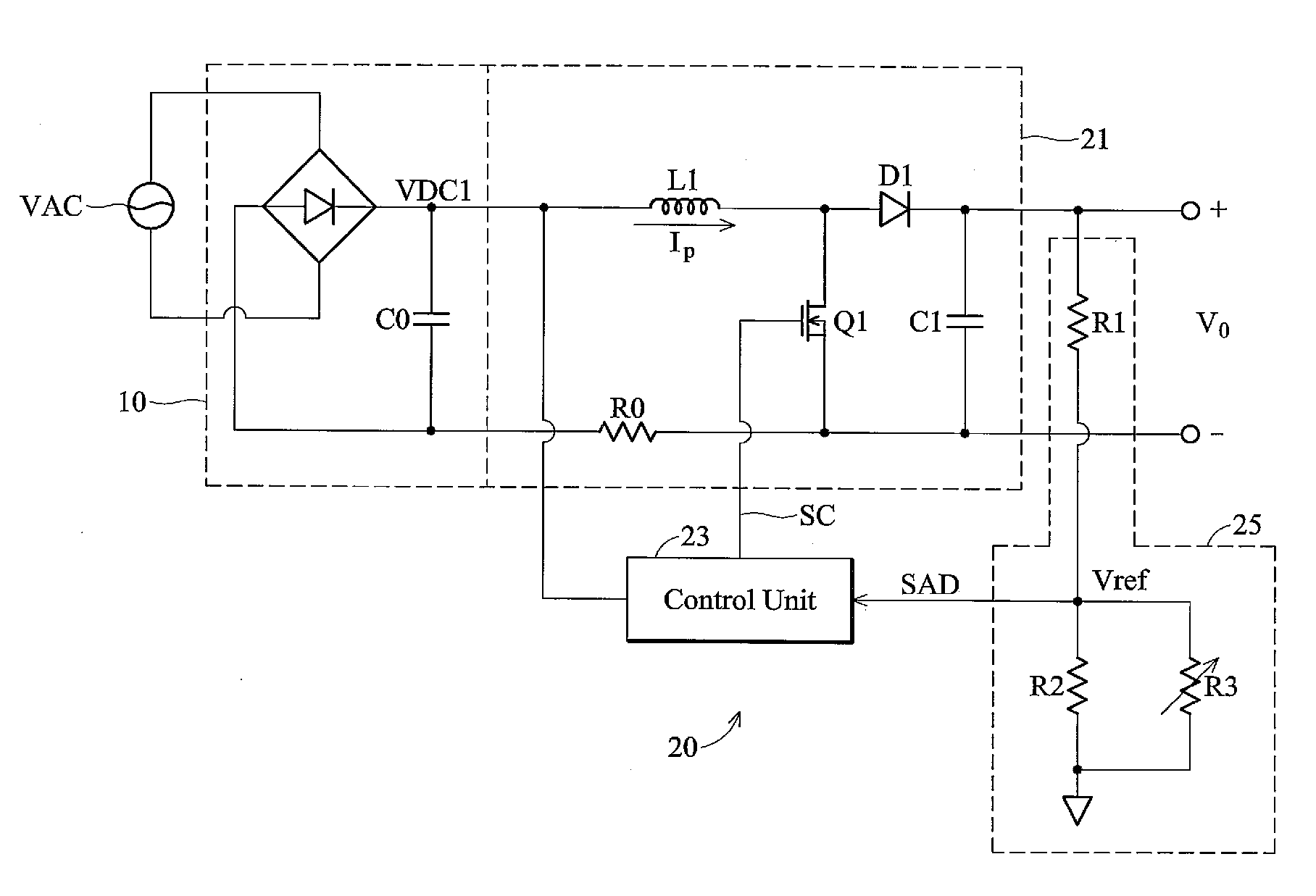 Power factor correction circuits