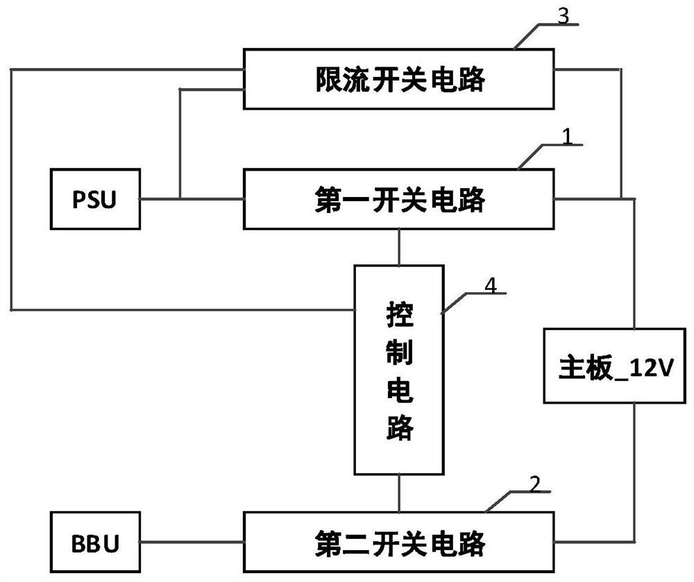 Mainboard cold standby power supply circuit and storage server