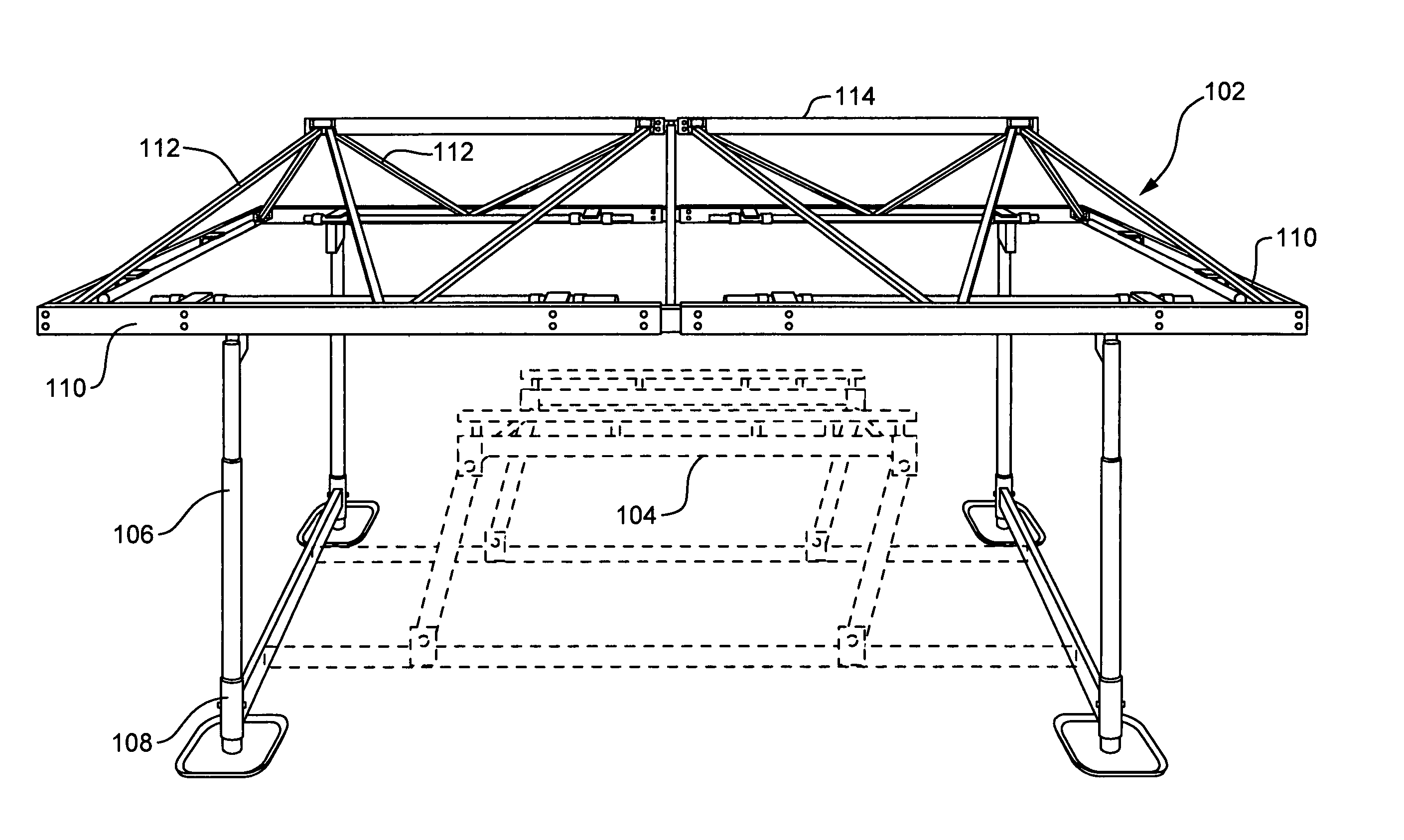 Boat lift canopy assembly