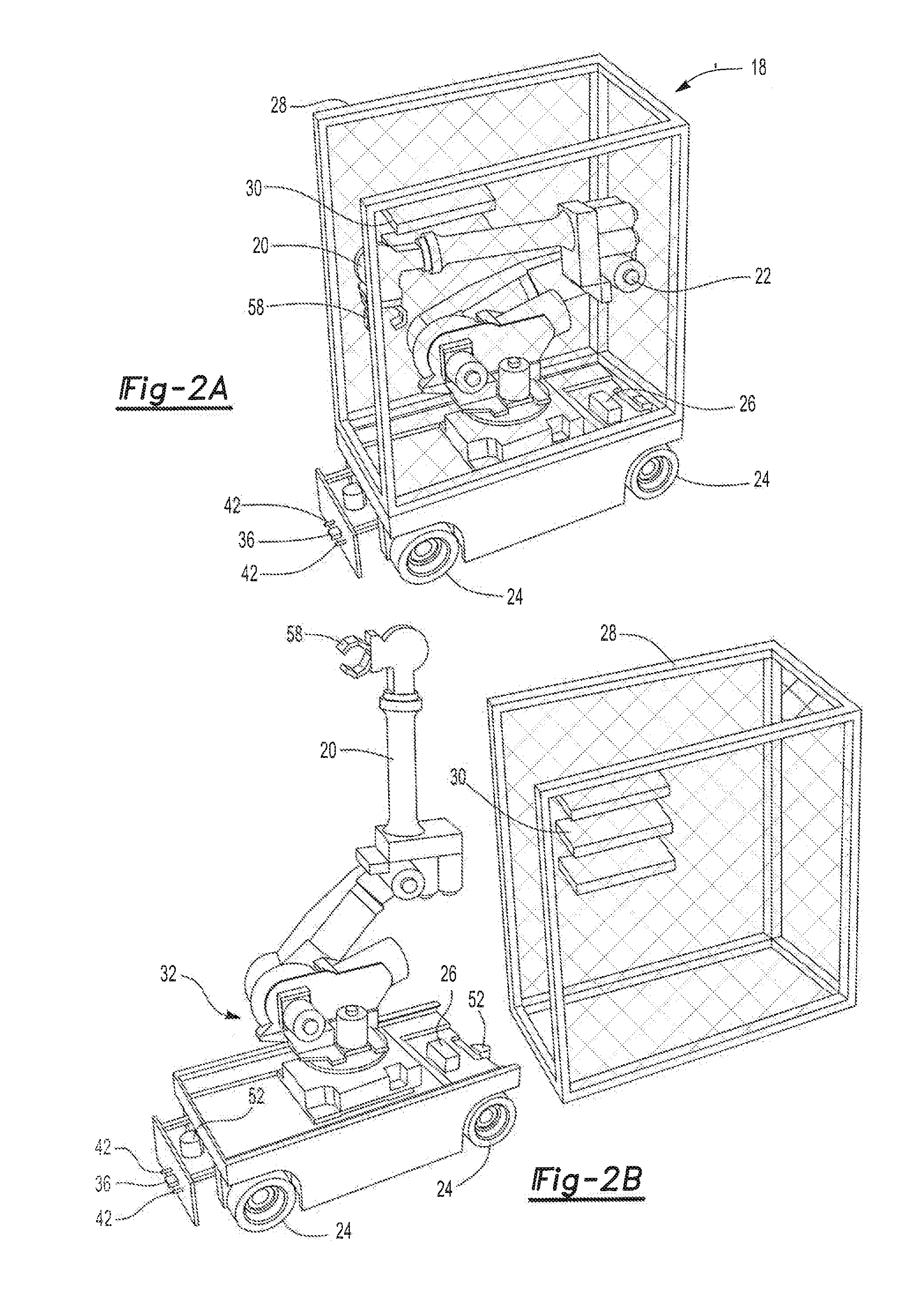 Manufacturing facility with robotic carrier and method of manufacturing