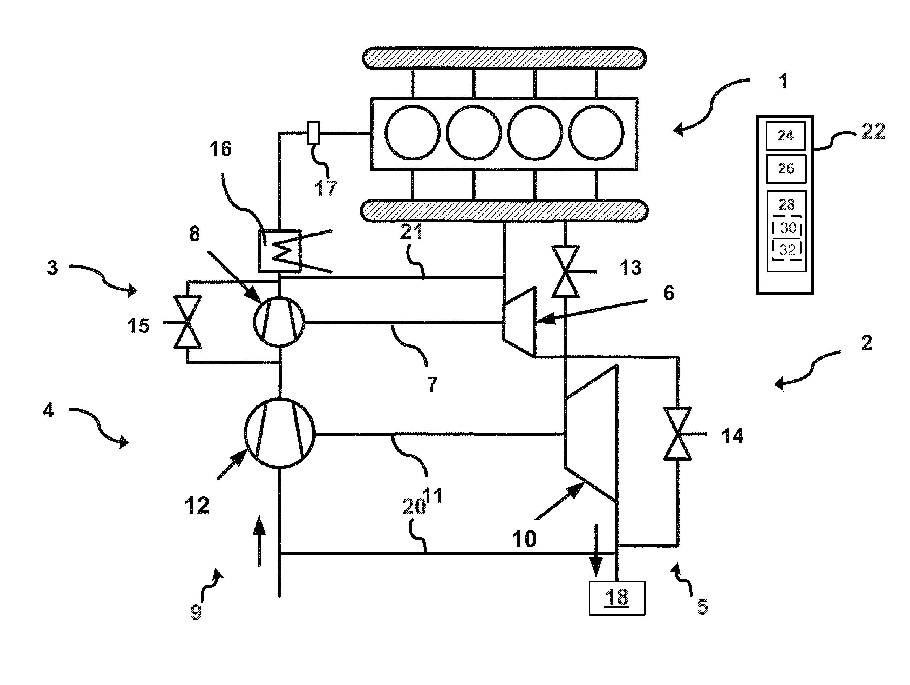 Method for controlling a turbocharger arrangement of an internal combustion engine, and control device