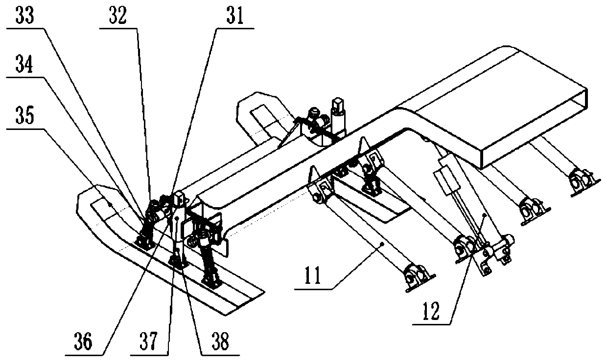 Control system and method for ground clearance of hydraulic collecting mechanism and multi-metal concretion mining vehicle