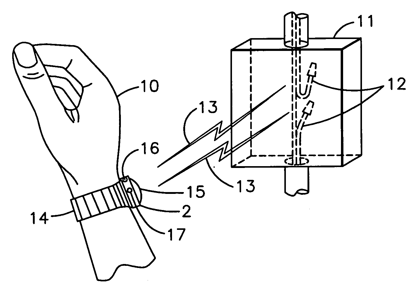 Wrist-wearable electrical detection device