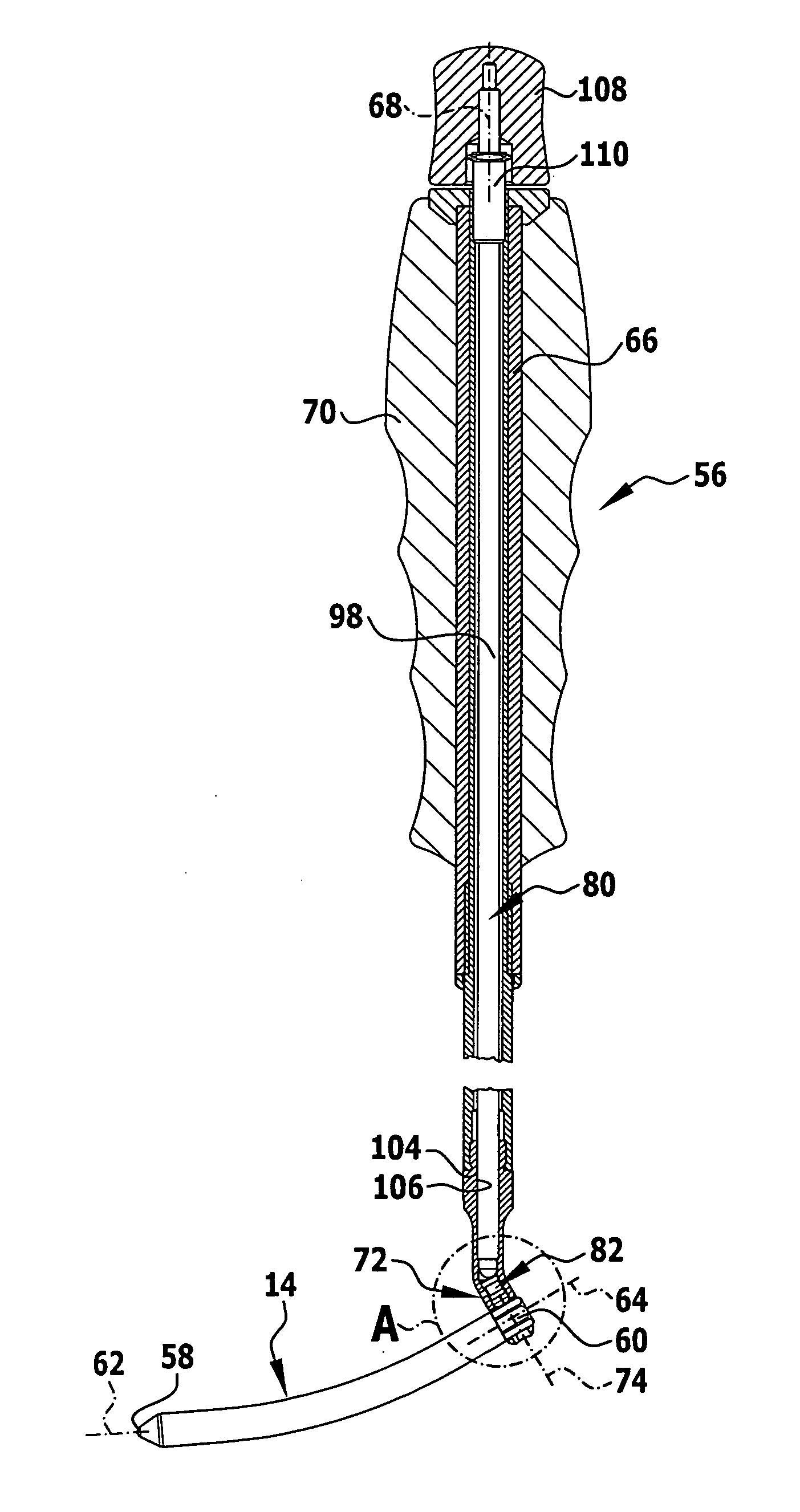 Surgical instrument and osteosynthesis device