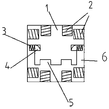 Multidirectional reinforcing steel connecting device