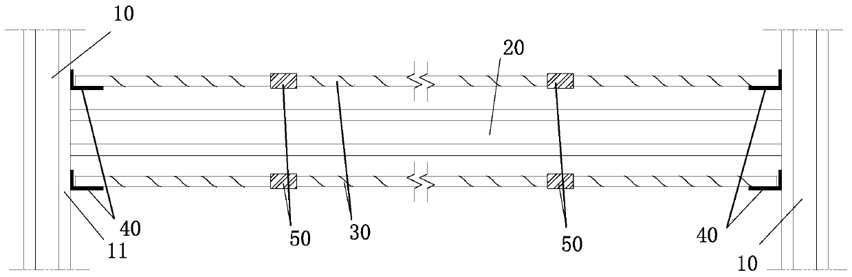 Steel-reinforced beam load-bearing bar structure, construction method thereof and steel-reinforced concrete structure