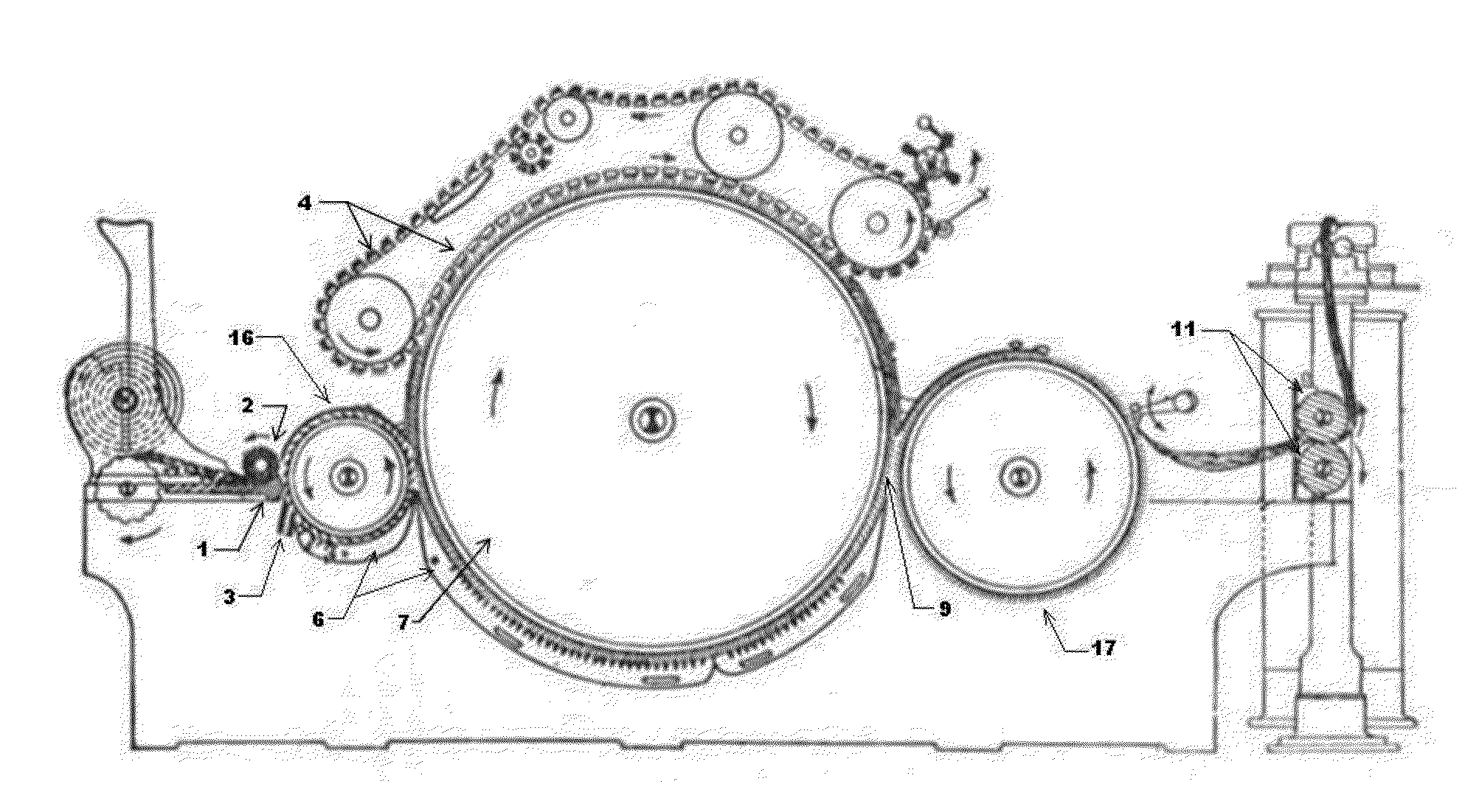 Method and apparatus for carding of staple fibers