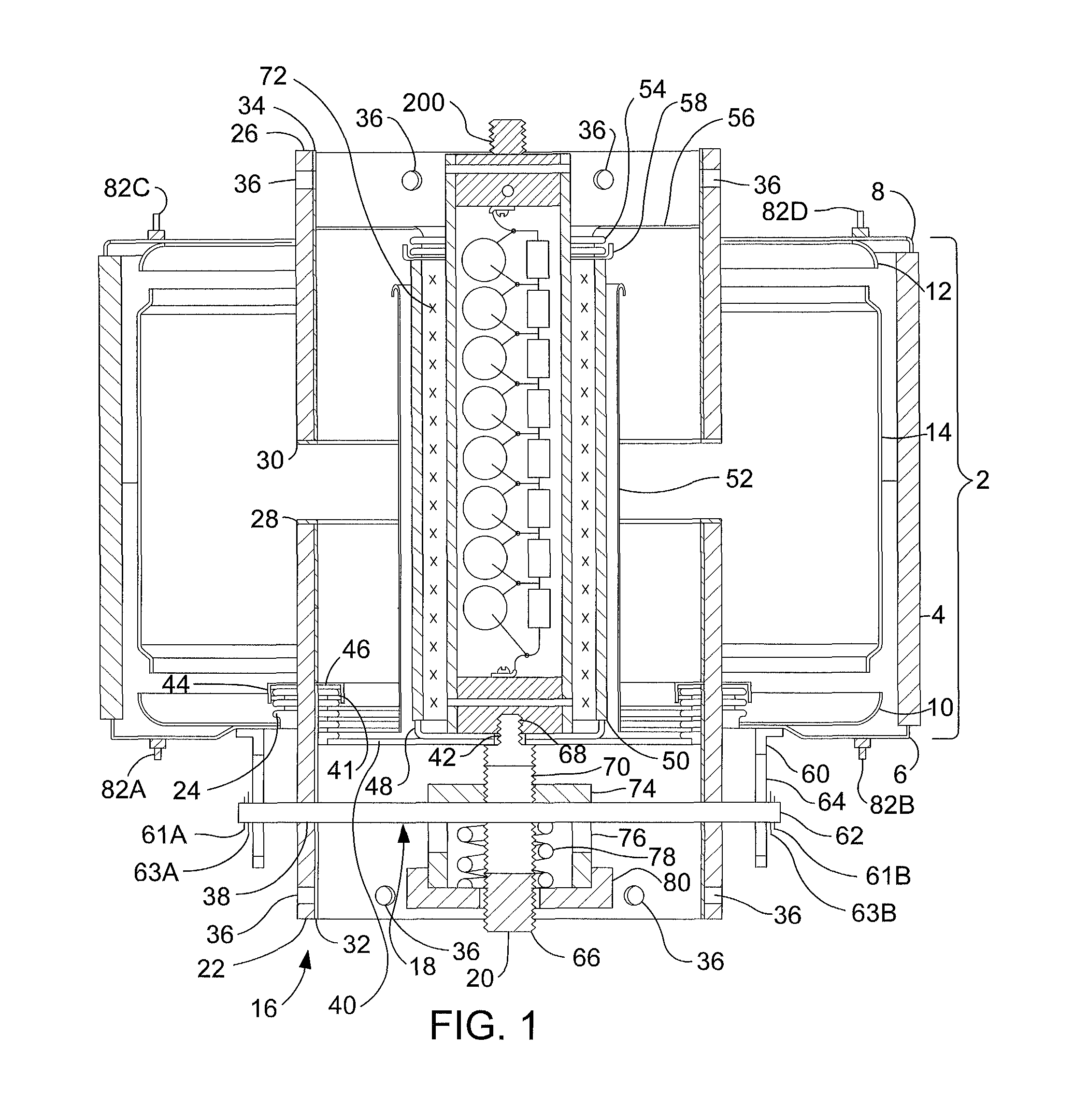 Toroidal vacuum interrupter for modular multi-break switchgear