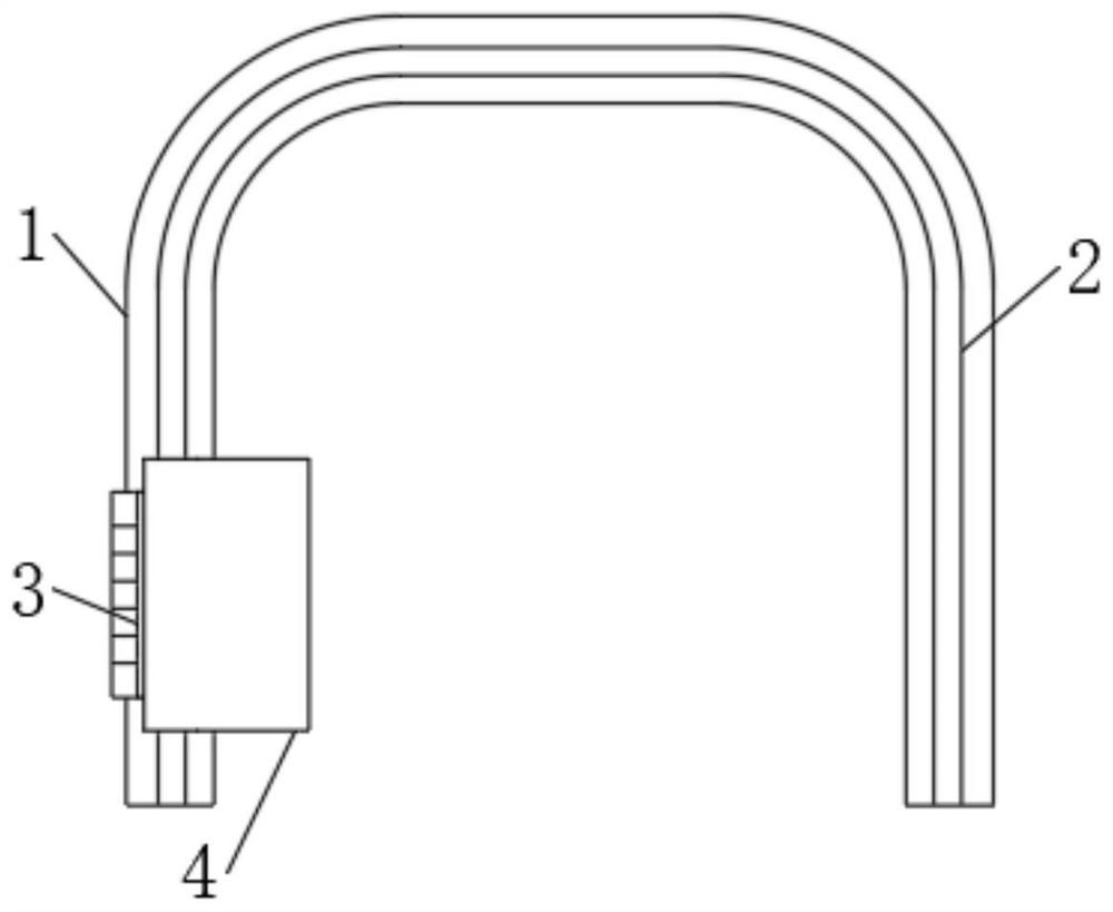 Floor type shared vehicle charging pile with waterproof function