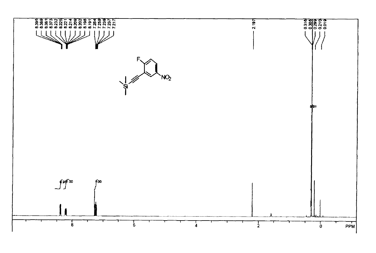 Method for preparing 3-ethynyl-4-fluoroaniline