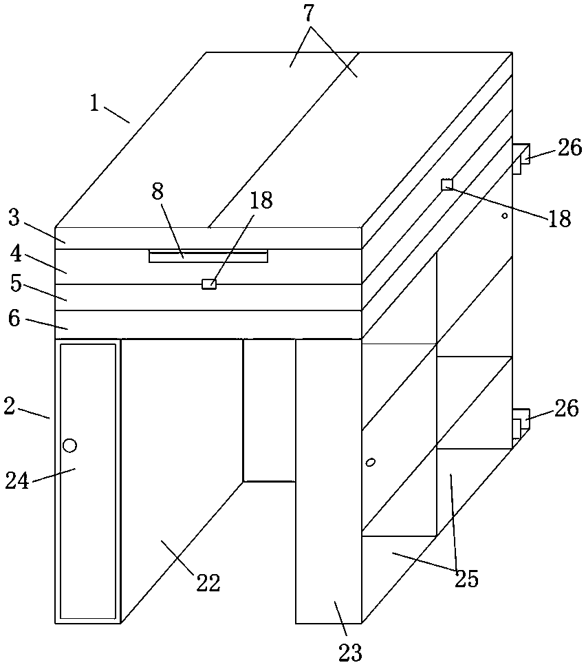 Novel multifunctional drawing table