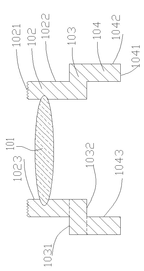 Self-positioning self-shading type lens