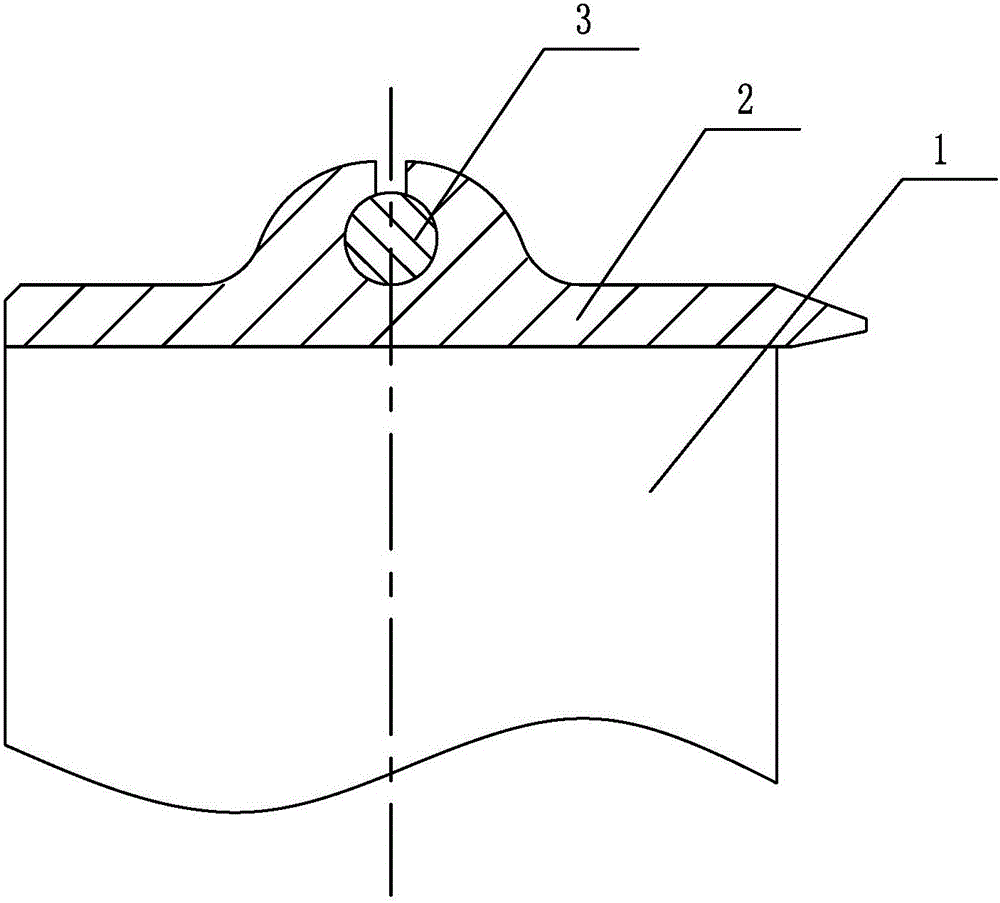 Assembling method for the vibration damping structure of the shroud blades of the marine steam turbine with the external tension bars